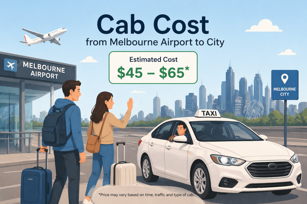 Cab Cost from Melbourne Airport to City