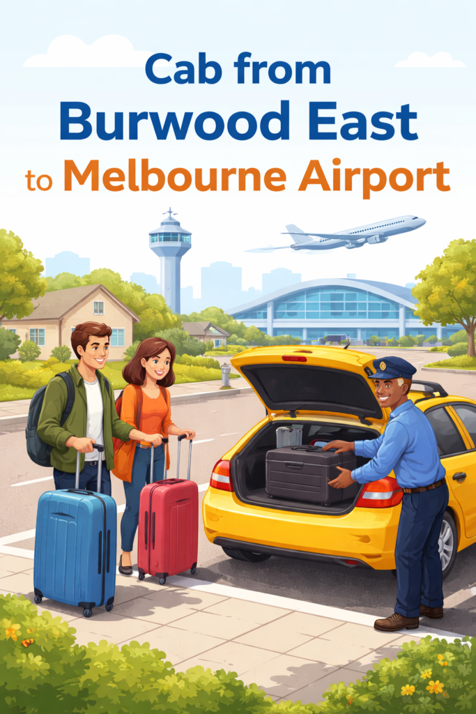 Cab from Burwood East to Melbourne Airport​