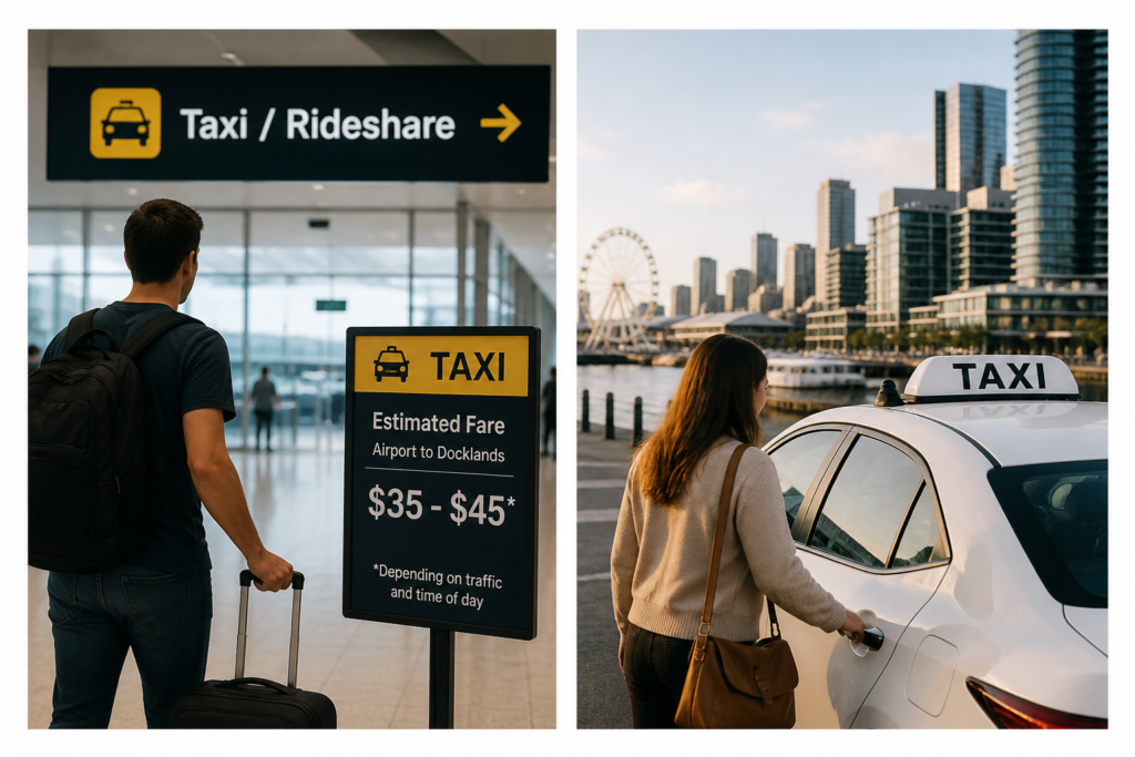 Taxi Cost Airport to Docklands